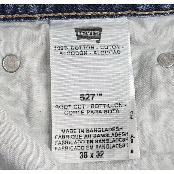 Levi's 527 Jeans Men's 38x32 Blue Boot‎ Cut Denim Western Cowboy Casual A1 - Picture 11 of 11